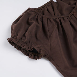 bubble sleeve Top