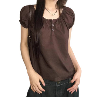 bubble sleeve Top