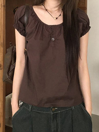 bubble sleeve Top