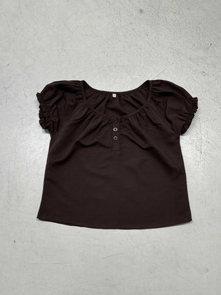 bubble sleeve Top