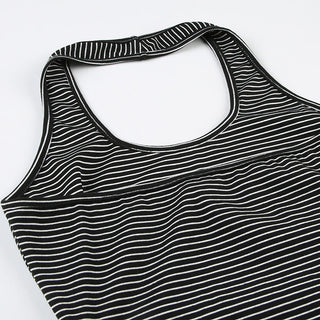 striped halter Top