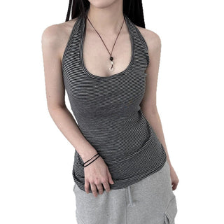 striped halter Top