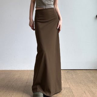 split knit skirt