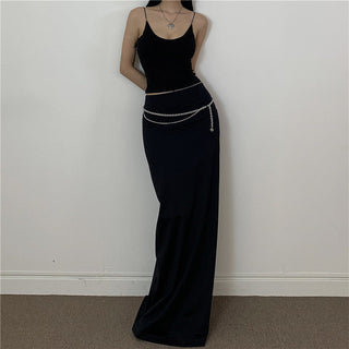 split knit skirt