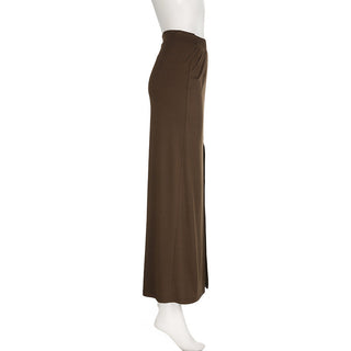 split knit skirt