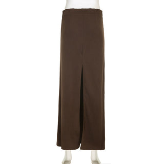 split knit skirt