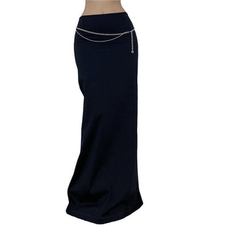 split knit skirt