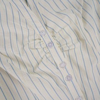 plaid embroidery Top