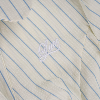 plaid embroidery Top