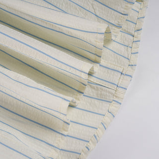 plaid embroidery Top