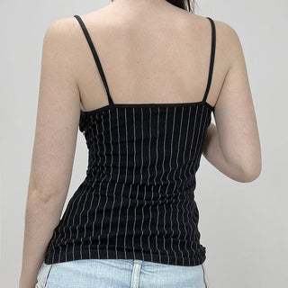 V-neck striped top