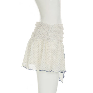 dot mesh skirt