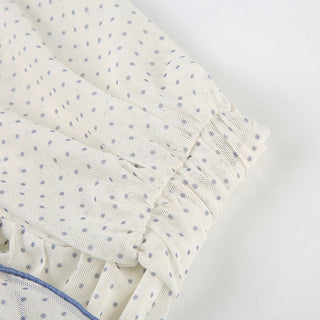 dot mesh skirt