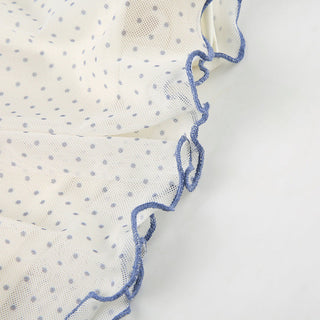 dot mesh skirt