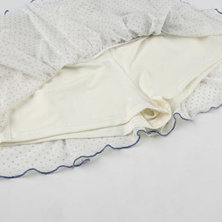 dot mesh skirt
