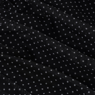 dot mesh skirt