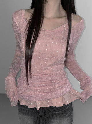 see-through long sleeve
