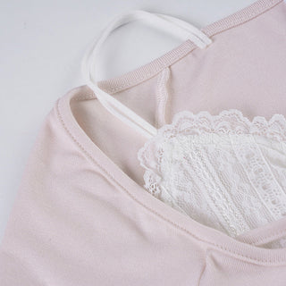 lace-off-shoulder top