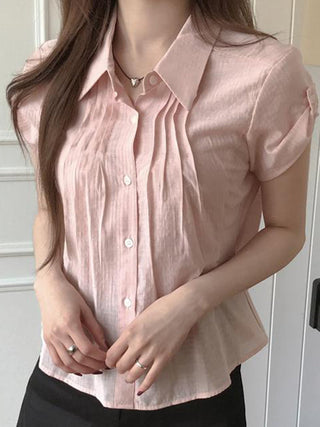 organ pleated Top