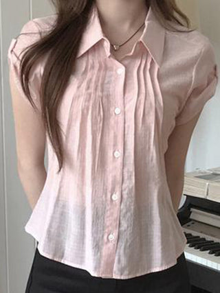 organ pleated Top