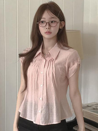 organ pleated Top