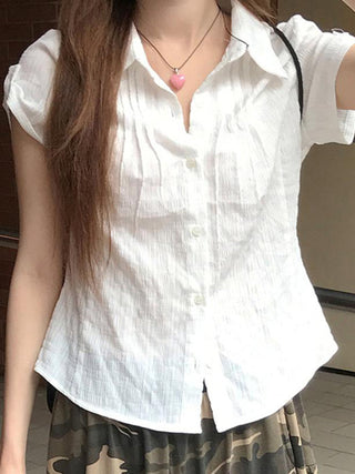 organ pleated Top