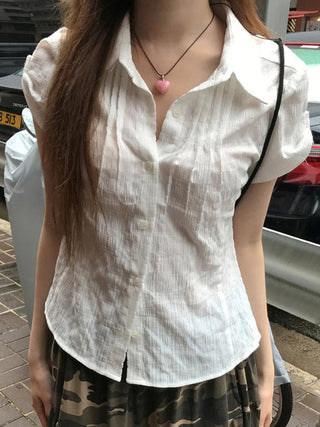 organ pleated Top