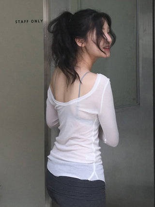 cold-shoulder blouse