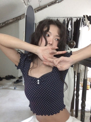 polka dot midriff