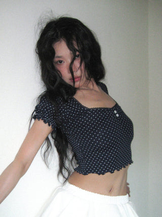 polka dot midriff