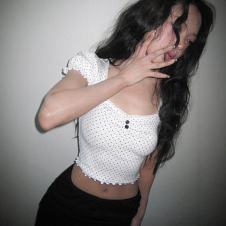 polka dot midriff
