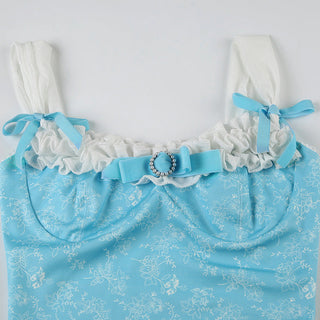 lace bow blouse