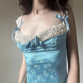 lace bow blouse
