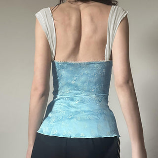 lace bow blouse
