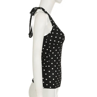 polka dot halter