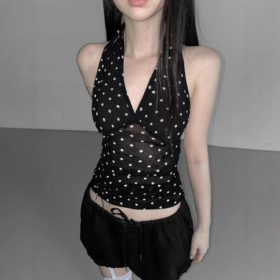 polka dot halter
