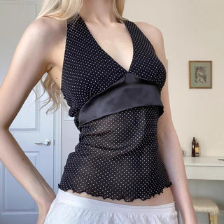 satin spaghetti Top