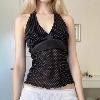 satin spaghetti Top