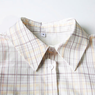 loose plaid Top