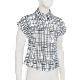 loose plaid Top