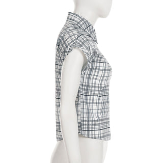 loose plaid Top