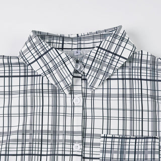 loose plaid Top