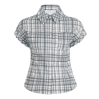 loose plaid Top