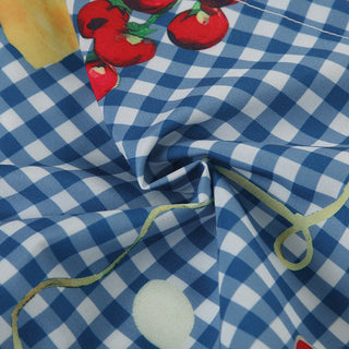 fruit plaid skirt
