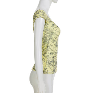 mesh U-neck Top