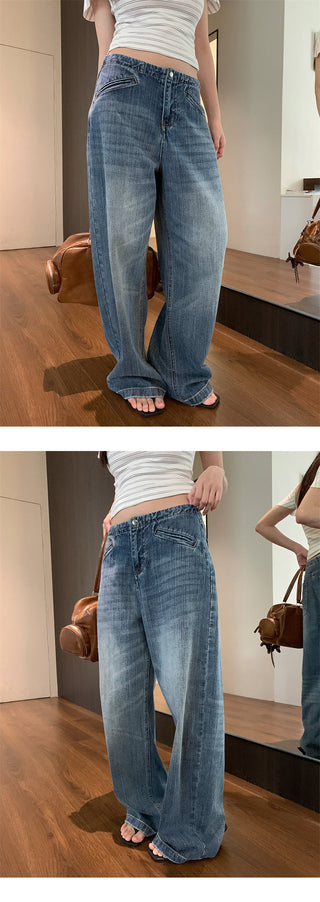 diagonal pocket jeans