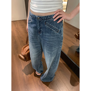 diagonal pocket jeans