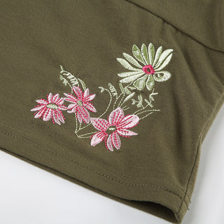 floral V-neck Top