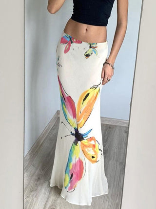 butterfly fishtail skirt