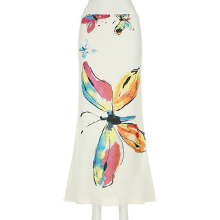 butterfly fishtail skirt